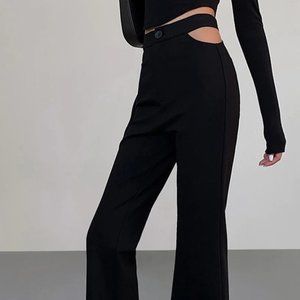 Mid Waist Cut out pants